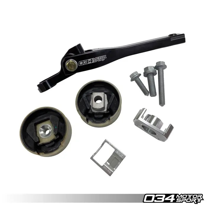 034Motorsport Billet Spherical Dogbone Mount Performance Pack with Dogbone Pucks, Audi 8V.5/8Y RS3 and 8S TTRS