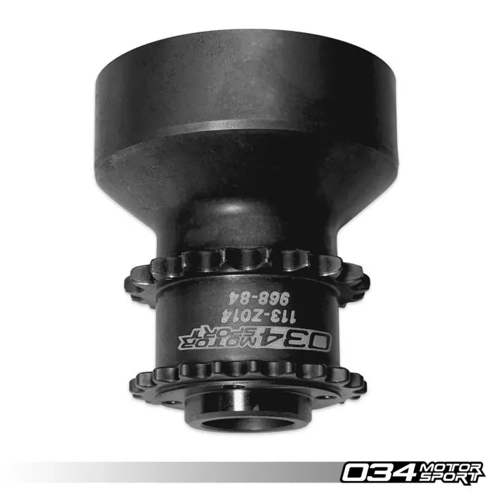 034Motorsport 1-Piece, Pinned & Unpinned Crank Hub w/ Crank Bolt Capture Plate, BMW N55 & S55