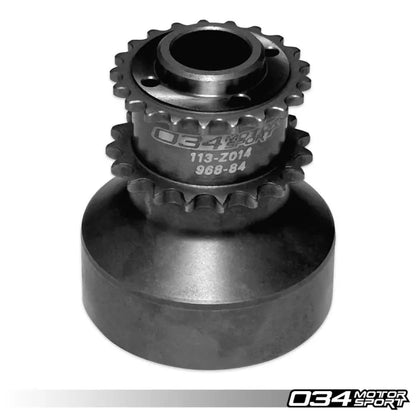 034Motorsport 1-Piece, Pinned & Unpinned Crank Hub w/ Crank Bolt Capture Plate, BMW N55 & S55