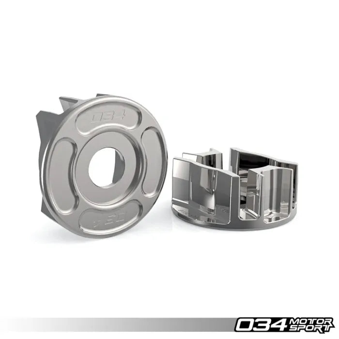 034Motorsport Billet Aluminum Rear Differential Carrier Mount Insert Kit, B8 Audi A4/S4/RS4, A5/S5/RS5, Q5/SQ5 & C7 Audi A6/S6/RS6, A7/S7/RS7