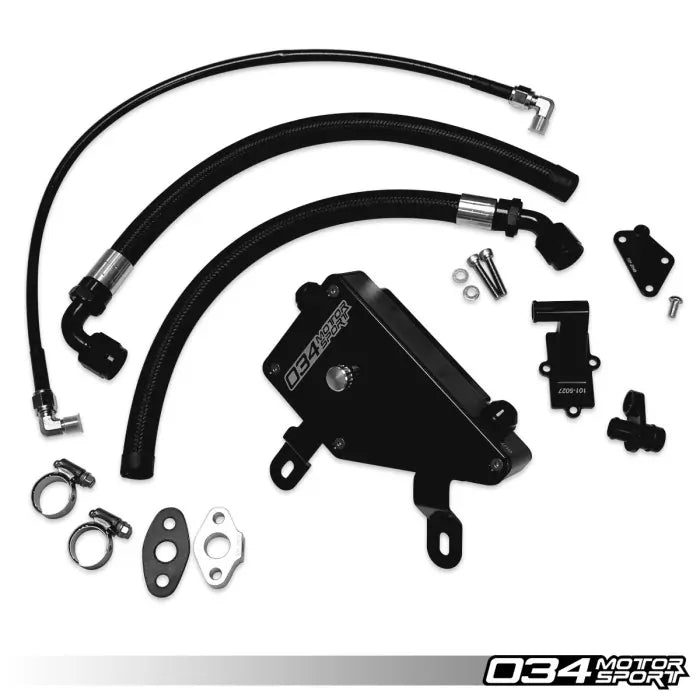 034Motorsport Billet Aluminum Engine Catch Can Kit Audi 8V.5 RS3 Fitment