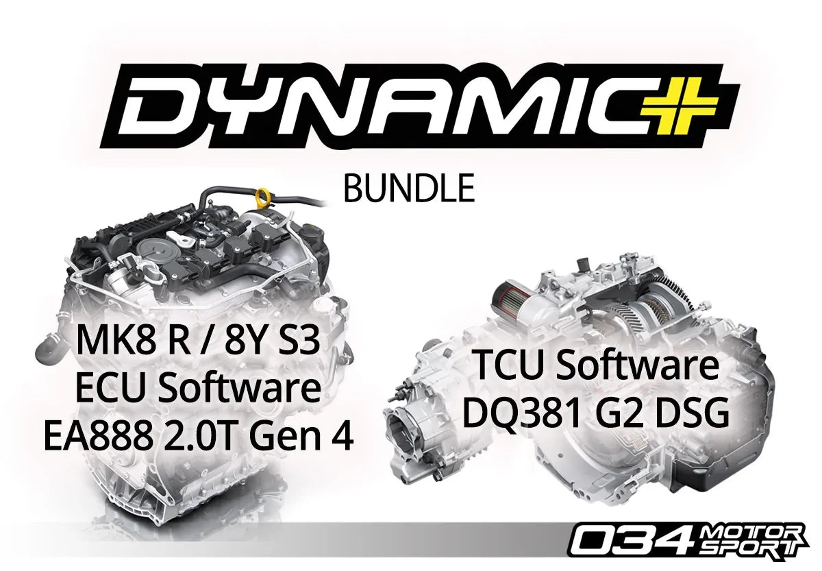 034Motorsport MK8 Volkswagen Golf R & 8Y Audi S3 EA888.4 2.0T Dynamic+ Tuning ECU & DQ381 G2 TCU Tuning Bundle