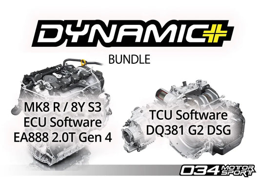 034Motorsport MK8 Volkswagen Golf R & 8Y Audi S3 EA888.4 2.0T Dynamic+ Tuning ECU & DQ381 G2 TCU Tuning Bundle