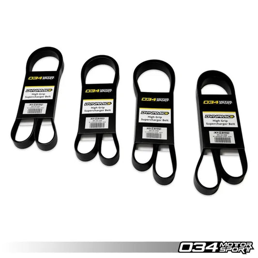 034Motorsport Dynamic+ Supercharger Belts, B8/B8.5, C7/C7.5, D4, & 4M EA837 3.0T