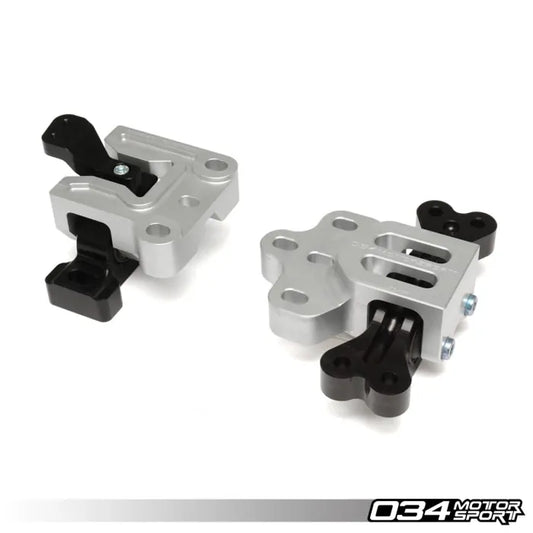 Motorsport StreetSport Engine/Transmission Mount Pair, 8J/8P Audi A3/TT 3.2L & MkV Volkswagen R32, Billet Aluminum