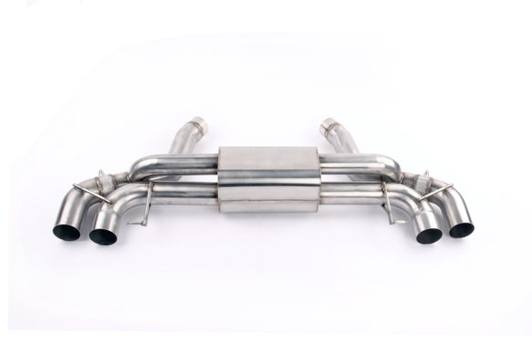 Dinan Free Flow Axle-Back Exhaust - 2018-2023 BMW M5 Stainless Steel - Black Tips - F90