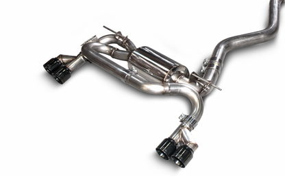 AWE Tuning BMW F3X N20/N26 328i/428i Touring Edition Exhaust Quad Outlet - 80mm Diamond Black Tips