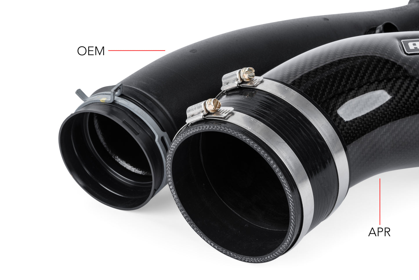 APR 2.5 TFSI EVO Turbocharger Inlet System - (Rear Carbon Tube Only)