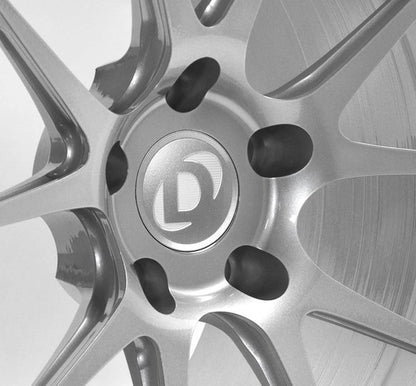Forgeline GA1R Performance Wheel Set - 2001-2006 BMW M3 Front: 19 x 9 - Rear 19 x 10 - Dinan Center Cap - Silver - E46