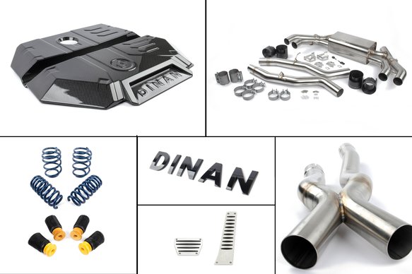 Dinan F9x X3M/X4M Experience Package (E) Closed Intake / Black Exhaust / X-Pipe / Springs + Bumpstops / ZF8 Pedal Pads