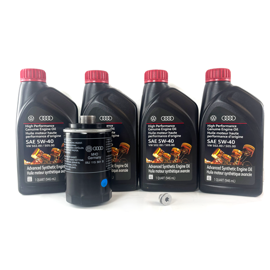 Genuine VW/Audi | Oil Change Kit 5W-40 | Audi Q3 (8U) 2015-2018