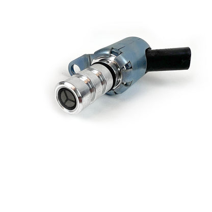 06E-115-243-H Genuine VW/Audi Engine Oil Control Solenoid Valve, original product photograph showing valve inlet and connector, repeated original gallery photo 7