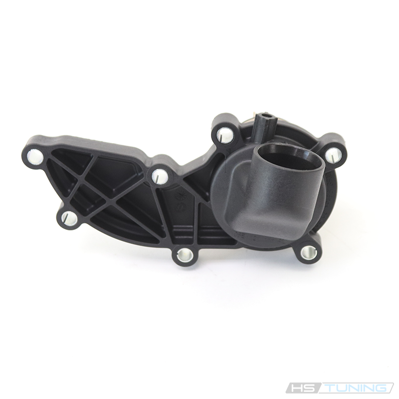 Genuine VW/Audi 06E-121-111-AL 3.0T coolant thermostat assembly, housing and mounting detail; repeated source photo 6