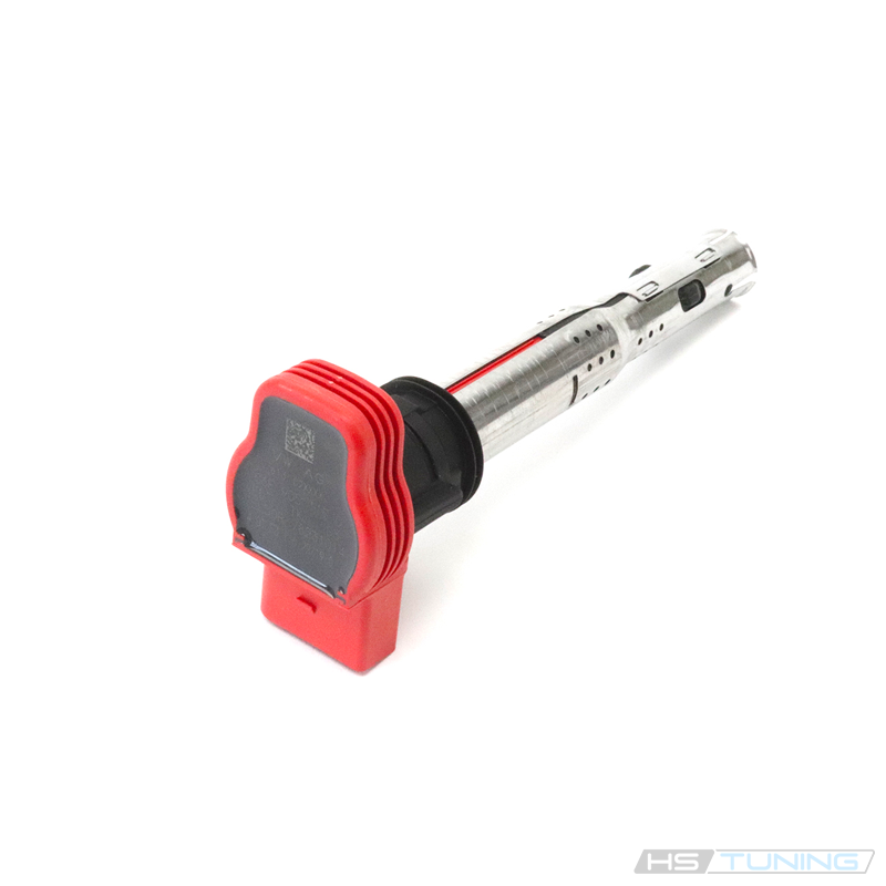 Genuine VW/Audi 06E-905-115-G individual ignition coil with red housing; repeat of source photo 2, gallery image 5