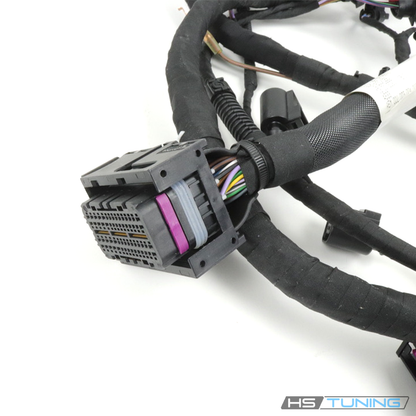 06J-972-619-CL Genuine VW/Audi engine wiring harness, multi-pin connector lock and wrapped branch, original product photo