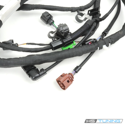 06J-972-619-CL Genuine VW/Audi engine wiring harness, branch connectors and mounting retainers, original product photo
