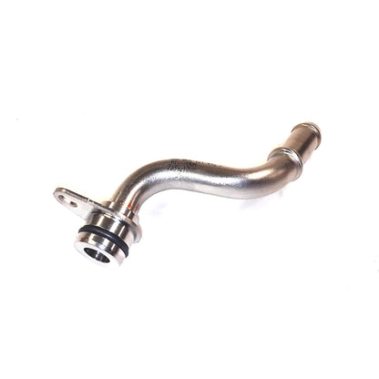 06K-121-492-F Genuine VW/Audi formed metal turbocharger coolant connector pipe with sealing ring, part identification, original product photo 1