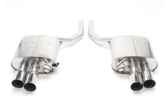 Dinan Free Flow Axle-Back Exhaust - 2011-2016 BMW 550i Stainless Steel - Polished Tips - F10
