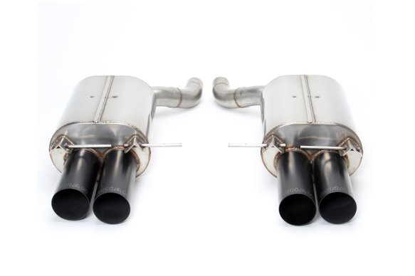 Dinan Free Flow Axle-Back Exhaust - 2006-2010 BMW M5 Stainless Steel - Black Tips - E60