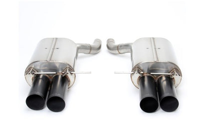 Dinan Free Flow Axle-Back Exhaust - 2006-2010 BMW M5 Stainless Steel - Black Tips - E60
