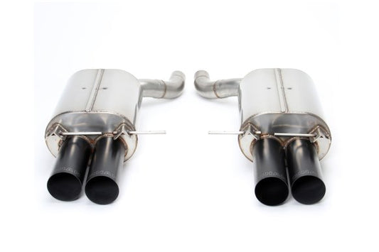Dinan Free Flow Axle-Back Exhaust - 2006-2010 BMW M5 Stainless Steel - Black Tips - E60
