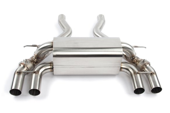 Dinan Free Flow Axle-Back Exhaust & X-Pipe - 2019-2021 BMW M2C Stainless Steel - Black Tips - F87
