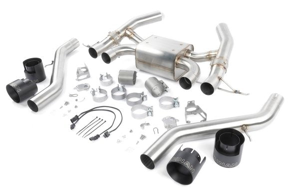 Dinan Valved Axle-Back Exhaust - 2023-2025 BMW M2 Stainless Steel - Black Tips - G87