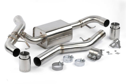Dinan Valved Axle-Back Exhaust - 2019-2024 BMW 330i/430i Stainless Steel - Polished Tips - G20/G22