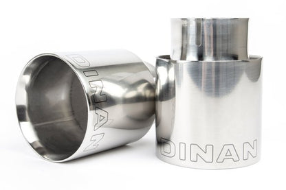 Dinan Valved Axle-Back Exhaust - 2016-2023 BMW X1/X2 sDrive28i Stainless Steel - Polished Tips - F48 / F39