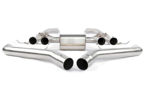 Dinan Valved Axle-Back Exhaust - 2021-2025 BMW M3/M4 Stainless Steel - Black Tips - G80/G82/G83