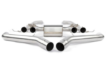 Dinan Valved Axle-Back Exhaust - 2021-2025 BMW M3/M4 Stainless Steel - Black Tips - G80/G82/G83