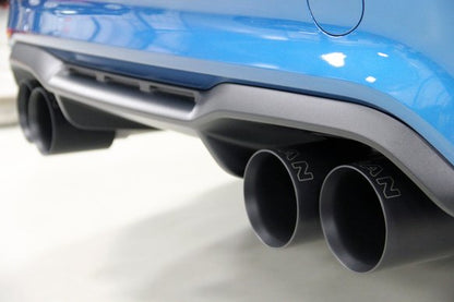 Dinan Free Flow Axle-Back Exhaust & X-Pipe - 2019-2021 BMW M2C Stainless Steel - Black Tips - F87