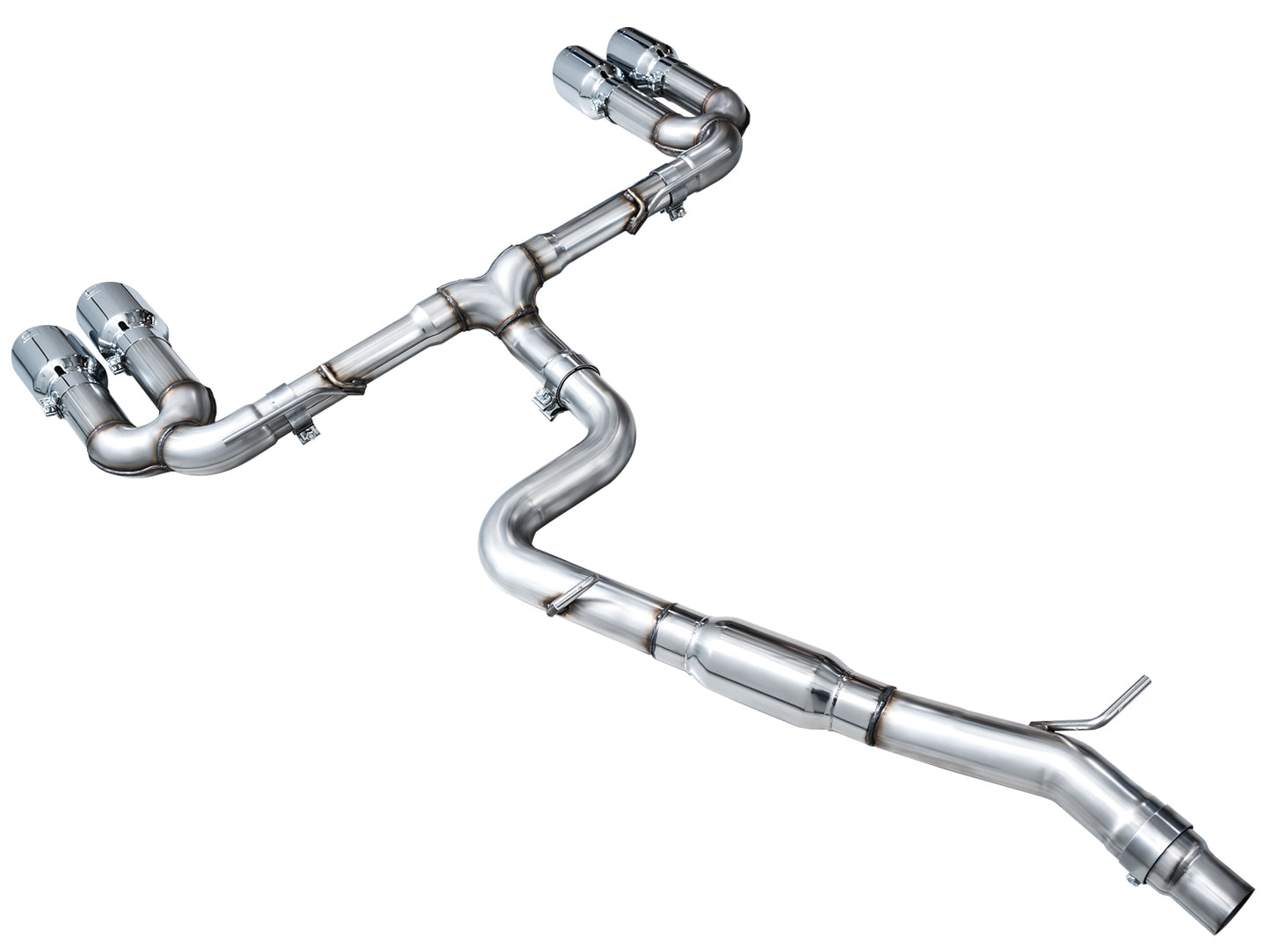 AWE 22-24 Audi 8Y S3 Track Edition Exhaust  - Chrome Silver Tips