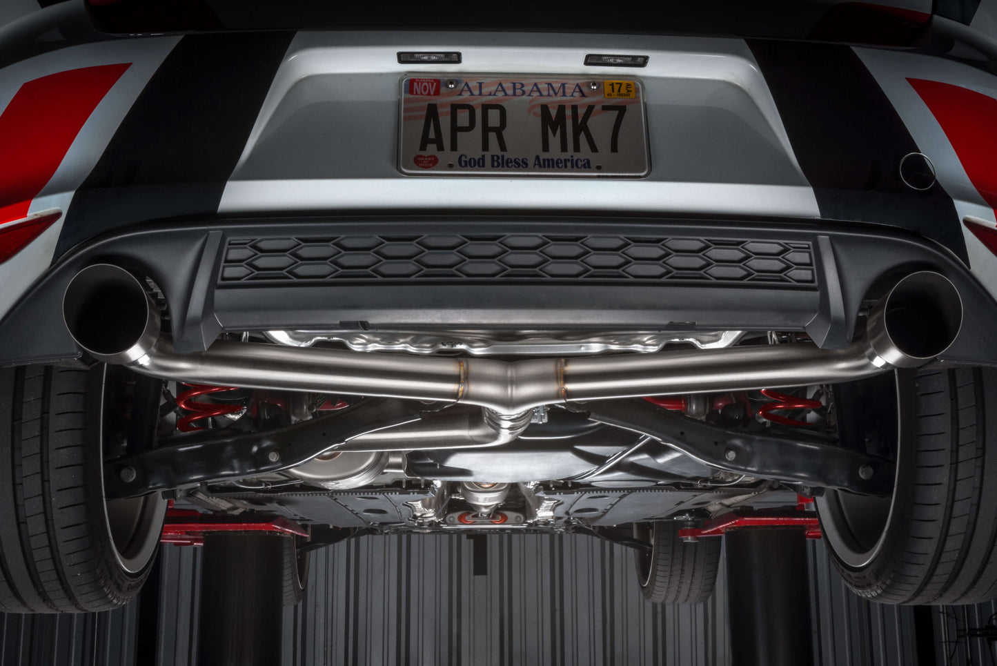 APR Catback Exhaust System (w/ Front Muffler) - GTI TRC (MK7.5)