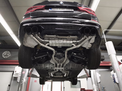 BMW X3M Competition (G01/F97) - Valved Exhaust, OPF Spare, MidPipes + Carbon Tips (OE Actuators)