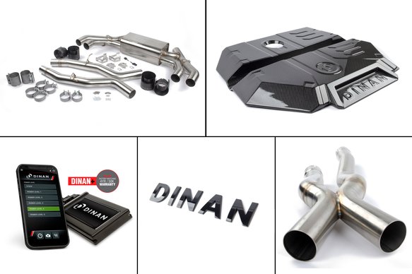Dinan F9x X3M/X4M Foundation Package (F1+) Dinan+ PCU / Closed Intake / Black Exhaust / X-Pipe