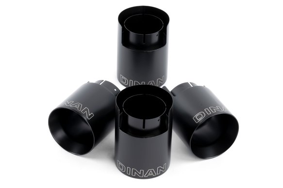 Dinan Valved Axle-Back Exhaust - 2020-2025 BMW X5M/X6M Stainless Steel - Black Tips - F95/F96