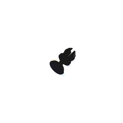 1C0-867-207 Genuine VW/Audi black interior kick panel trim retaining clip, factory component, repeated original archive photo 2
