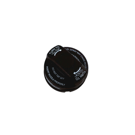 1J0-201-553-A Genuine VW/Audi fuel filler cap with printed closing instructions, part identification, original product photo 1