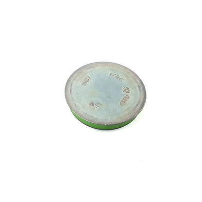 1J0-501-249-C Genuine VW/Audi round metal wheel bearing dust cap with green outer sealing edge, original archive image, repeated original archive photo 5