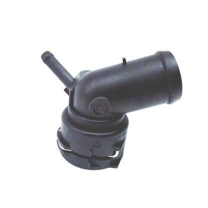 1K0-122-291-BE Genuine VW/Audi upper radiator coolant hose connector with retaining clip, product reference, repeated original archive photo 3