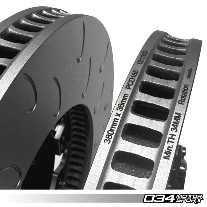 2-Piece Floating Front Brake Rotor Upgrade Kit for Audi B8/8.5 SQ5 / A8/S8 D4