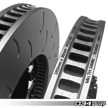 2-Piece Floating Front Brake Rotor Upgrade Kit for Audi B8/8.5 SQ5 / A8/S8 D4