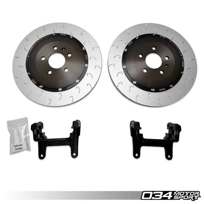 2-Piece Floating Rear Brake Rotor 370mm Upgrade for B9/B9.5 Audi A4/S4, A5/S5, Q5/SQ5, & RS4/RS5