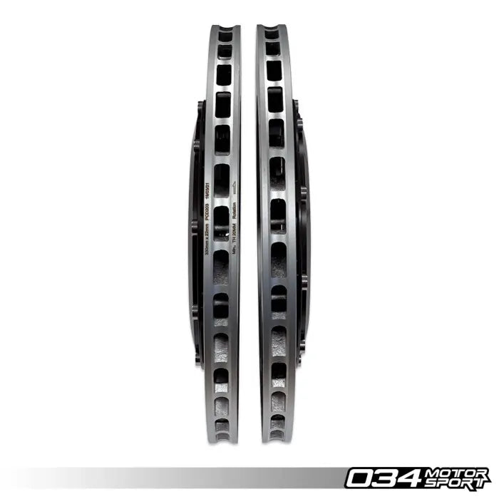 2-Piece Floating Rear Brake Rotor 370mm Upgrade for B9/B9.5 Audi A4/S4, A5/S5, Q5/SQ5, & RS4/RS5