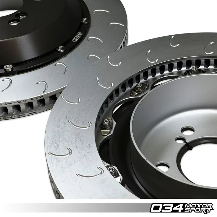 2-Piece Floating Rear Brake Rotor Upgrade Kit for F8X BMW M2 Competition/CS, M3/M4 C/CS, & M4 GTS (2NH/2NK Caliper)