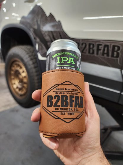 B2BFAB Leather Can Koozie