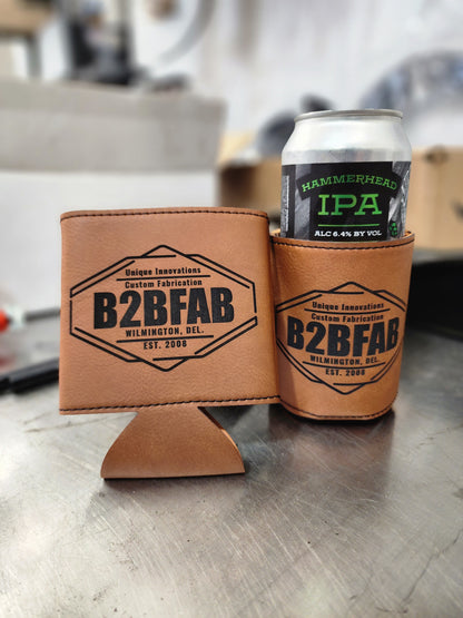 B2BFAB Leather Can Koozie