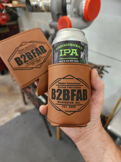 B2BFAB Leather Can Koozie