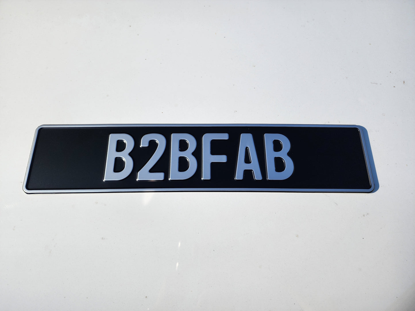 B2BFAB European License Plate